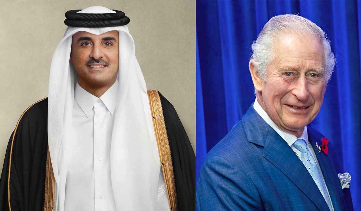 HH the Amir Sends Congratulations to King Charles III